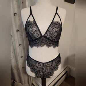 NWOT - SHEIN Lace Bralette & Panty Set - Size XL